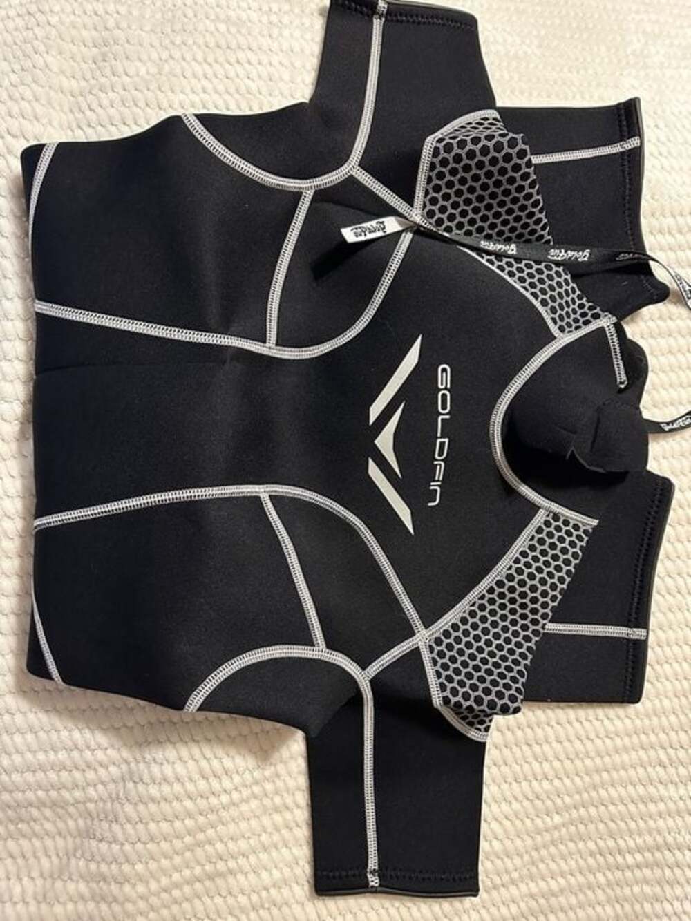 Goldfin Black Neoprene Shorty Wetsuit